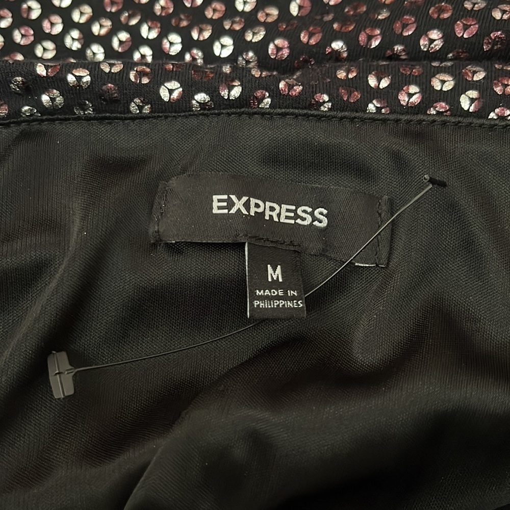 Express Bodycon Ruched Strapless Dress Size M - Picture 8 of 10